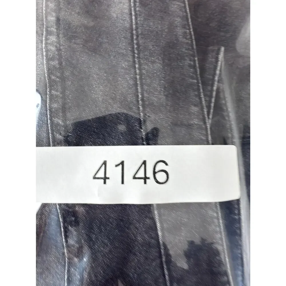 Vince Size‎ 10 Stretch Snap Button Denim Jeans Gray Flat Front Casual